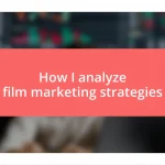 How I analyze film marketing strategies